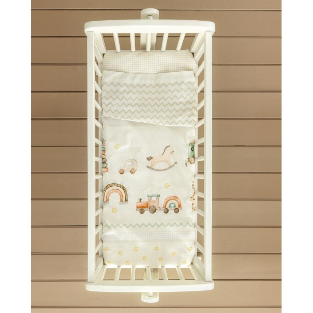 Σετ Σεντόνια Λίκνου 2 Τεμαχίων Nima Toyland 70x110