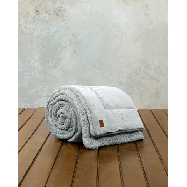 Κουβερτοπάπλωμα Μονό Nima Cira Light Gray 160x220