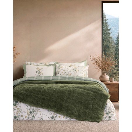 Κουβερτοπάπλωμα Ημίδιπλο Nima Snug Dark Green 180x240