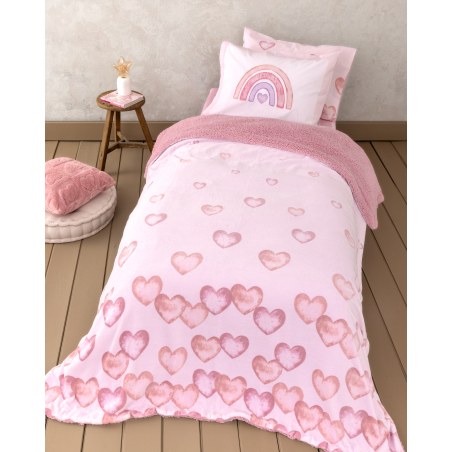 Παιδική Κουβέρτα fleece Μονή Nima Hearty 160x220