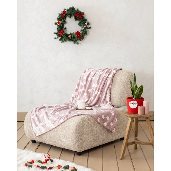 Χριστουγεννιάτικη Κουβέρτα Καναπέ Nima Merry Blanket 130x170