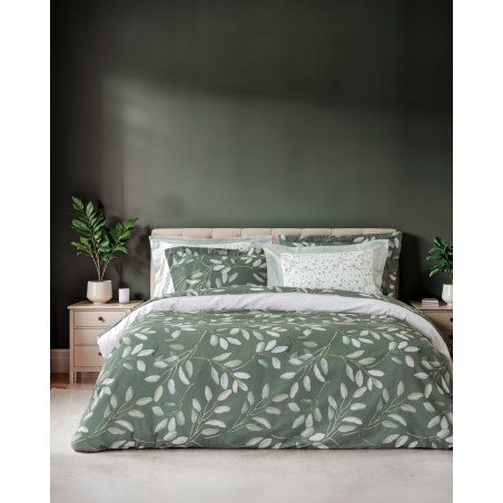 Σετ Σεντόνια King Size 4 Τεμαχίων Nima Green Forest 270x280