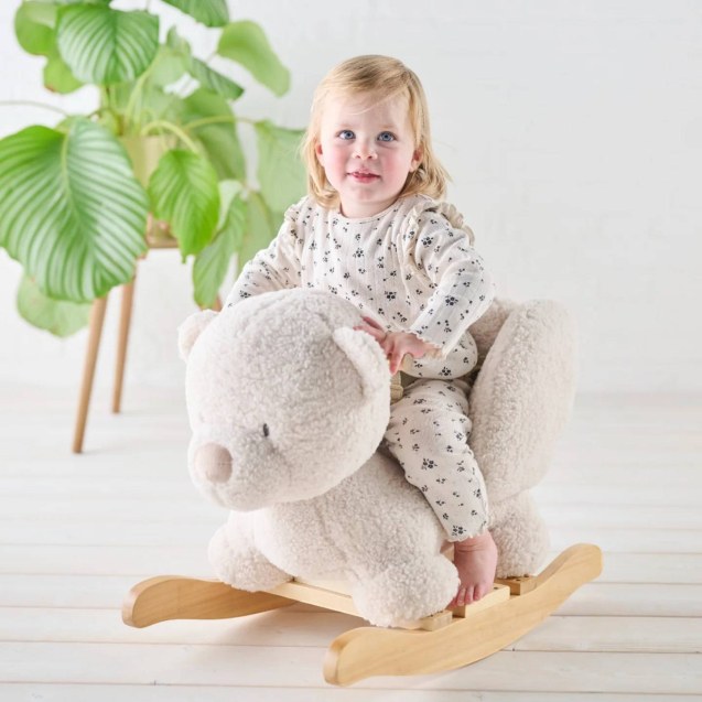 Κουνιστό LAPIDOU αρκουδάκι Teddy εκρού N544078