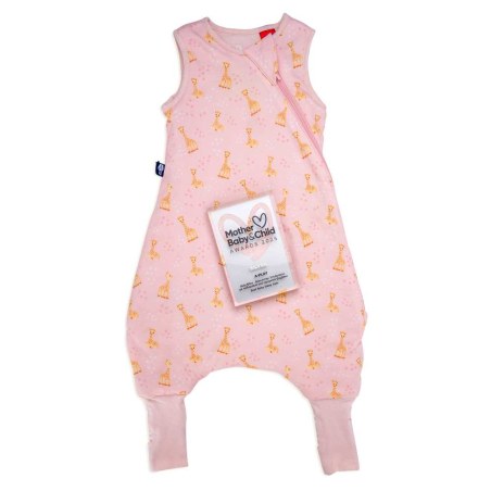 Υπνόσακος BabyBliss Σόφι Καμηλοπάρδαλη BlissJump Ποδαράκι 2.5tog Οργανικό Βαμβάκι Pink 6-18Μηνών BLISS-JMP-S007