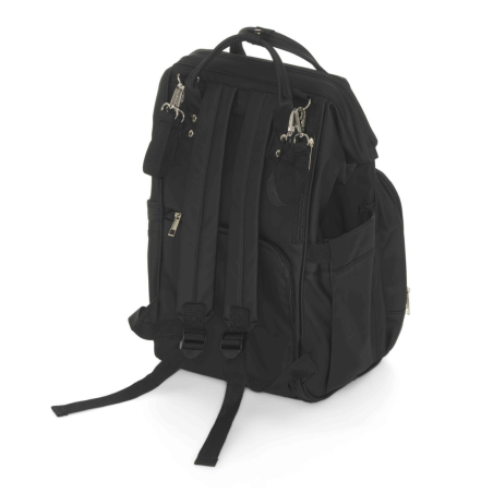 Τσάντα Αλλαξιέρα Backpack Dooky Μαύρη (Διαθέτει Ματ Αλλαγής Πάνας) 15L DK-5128208
