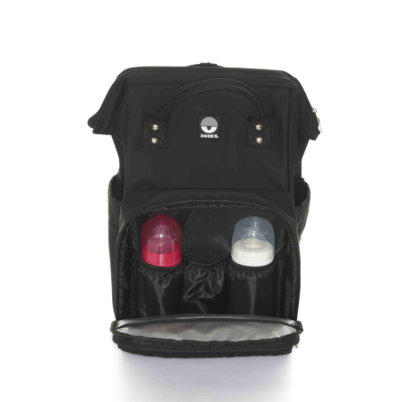 Τσάντα Αλλαξιέρα Backpack Dooky Μαύρη (Διαθέτει Ματ Αλλαγής Πάνας) 15L DK-5128208