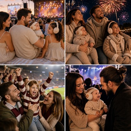 Προστατευτικά Babyono αυτιών ακουστικά με ηχομόνωση για νεογέννητα μέχρι ενήλικες BN1574