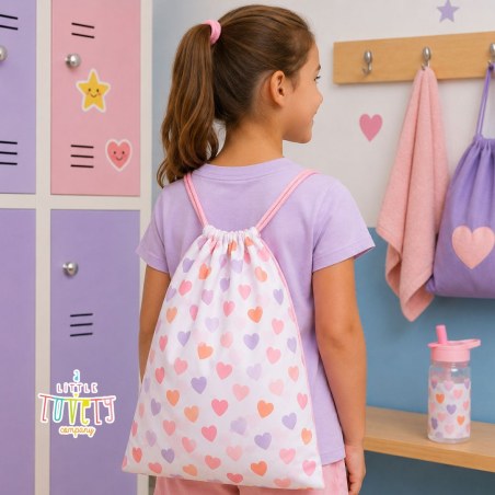 Τσάντα Πλάτης Γυμναστηρίου A Little Company Hearts DRHEMU09