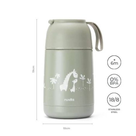 Θερμικό Χαλύβδινο Δοχείο Τροφίμων 620ml Nuvita 4475