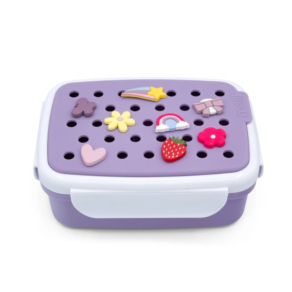 Φαγητοδοχείο Με Charms Melii Bento Μωβ 880ml