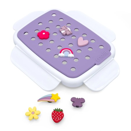Φαγητοδοχείο Με Charms Melii Bento Μωβ 880ml