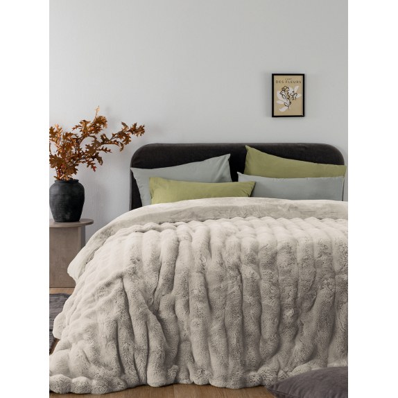 Κουβερτοπάπλωμα Μονό Palamaiki Comfo Grey 160x220