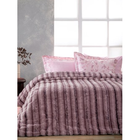 Κουβερτοπάπλωμα Υπέρδιπλο Palamaiki Kely Purple 220x240