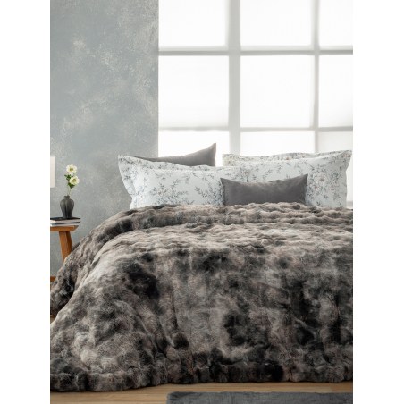 Κουβερτοπάπλωμα Υπέρδιπλο Palamaiki Mina Grey 220x240