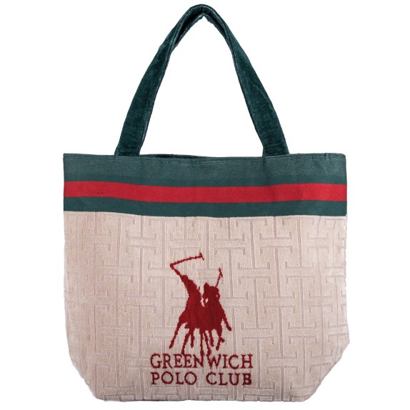 Τσάντα Θαλάσσης Greenwich Polo Club 5225 Taupe-Red 55x40