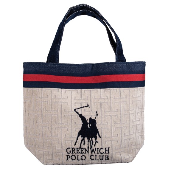Τσάντα Θαλάσσης Greenwich Polo Club 5226 Taupe-Blue 55x40