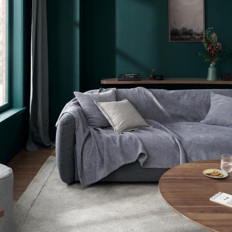 Ριχτάρι Τετραθέσιου Gofis Home Nimbus 20-07-447-4/09 Blue Grey  180x350