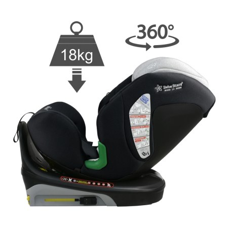 Παιδικό Κάθισμα Αυτοκινήτου Bebe Stars Nobile i-Size 360° (40-150 cm) Black 924-187