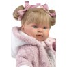 Κούκλα 42 cm Ξανθιά με Ροζ Φόρεμα και Κασκόλ Llorens Dolls LIO-42280