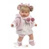 Κούκλα 42 cm Ξανθιά με Ροζ Φόρεμα και Κασκόλ Llorens Dolls LIO-42280