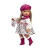Κούκλα 40 cm με Πουά Φόρεμα και Φούξια Μπερέ Llorens Dolls LIO-54050