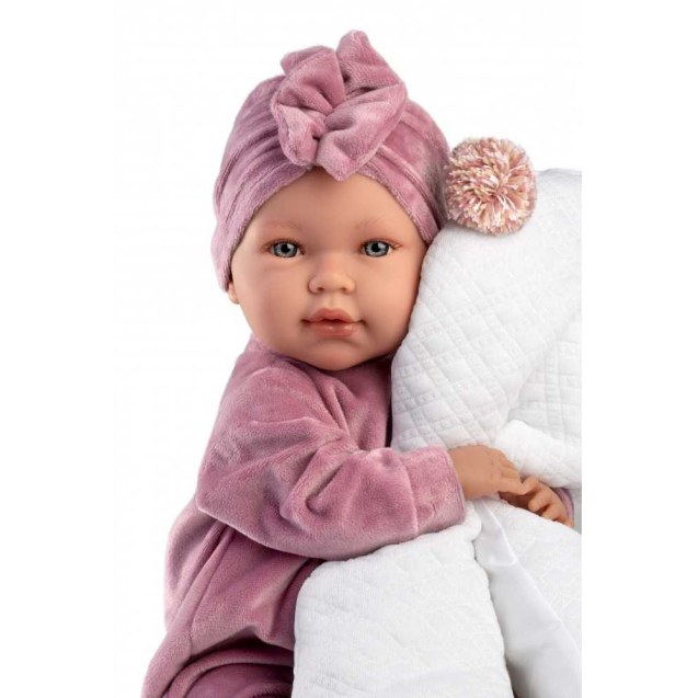 Κούκλα Newborn 40 cm με Βελούδινη Φόρμα σε...