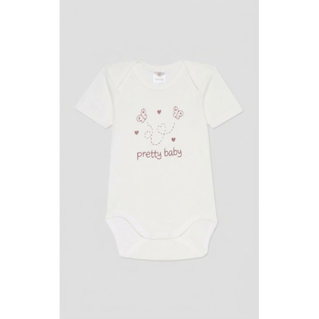 Βρεφικό Κορμάκι με Κοντό Μανίκι Pretty Baby...