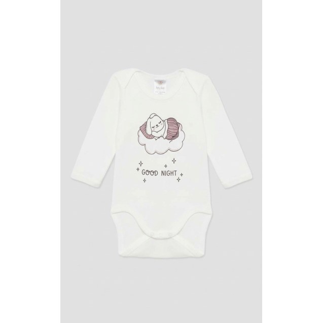 Βρεφικό Κορμάκι Μακρυμάνικο Λευκό Pretty Baby...