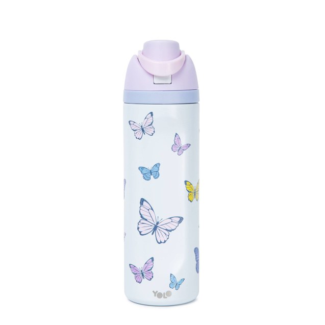 Μεταλλικό Θερμός 2 σε 1 Butterflies YOLO 700ml