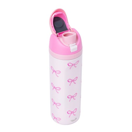 Μεταλλικό Θερμός 2 σε 1 Pink Bow YOLO 700ml