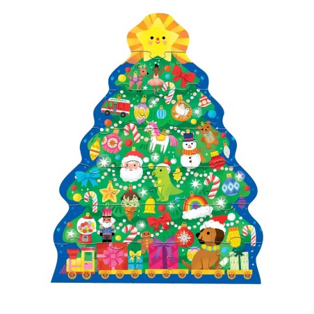 Χριστουγεννιάτικο Παζλ Δαπέδου Christmas Tree 24 Τεμαχίων - Crocodile Creek, 3+ Ετών