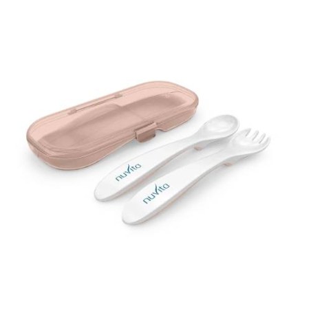 Μαχαιροπήρουνα Ταξιδιού με Θήκη Easy Eating 8477 Nuvita NU-PPPL0209 ENGLISH ROSE