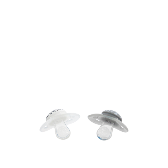 Twistshake 2x Πιπίλα 6+ Mηνών Pastel Grey / White