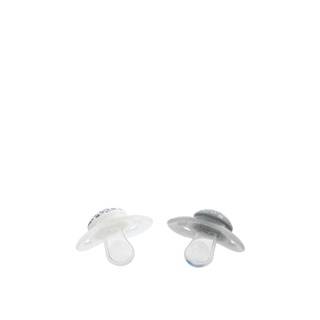 Twistshake 2x Πιπίλα 6+ Mηνών Pastel Grey / White