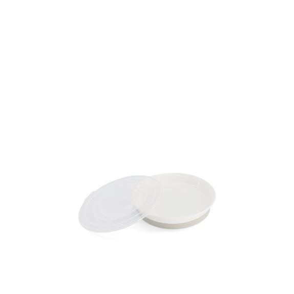 Twistshake Πιάτο Αντιολισθητικό 6+ Μηνών White