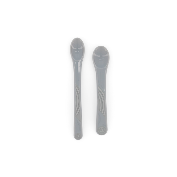 Twistshake 2x Κουταλάκια Ταΐσματος 4+ Μηνών Pastel Grey
